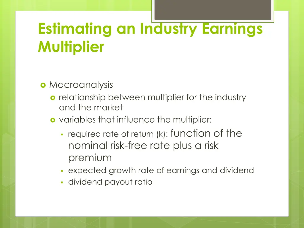estimating an industry earnings multiplier