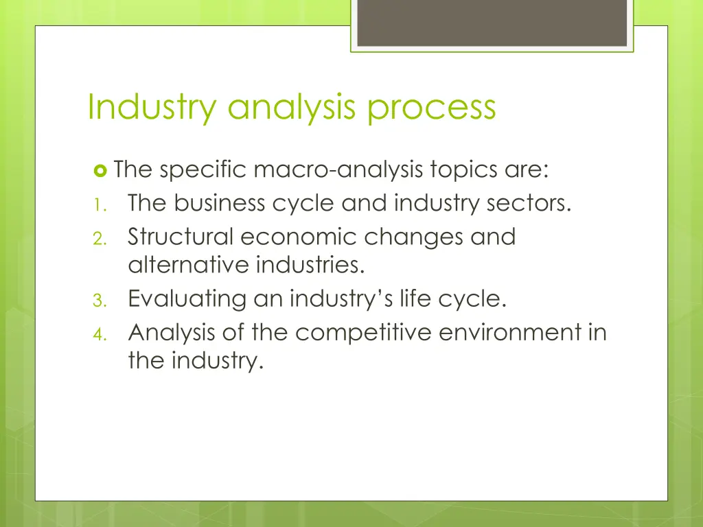 industry analysis process 3