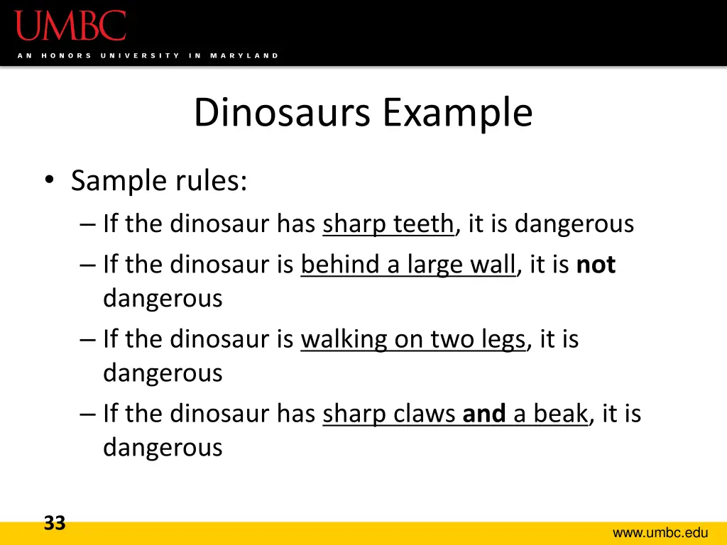 dinosaurs example