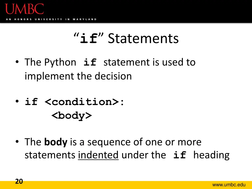 if statements 1
