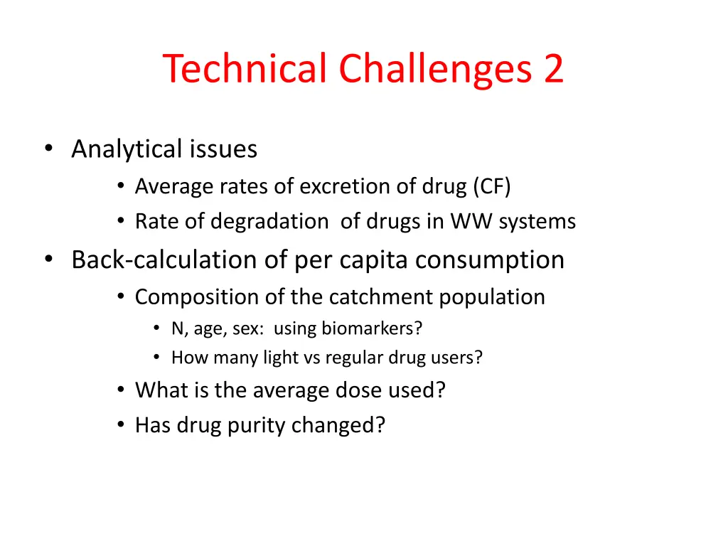 technical challenges 2
