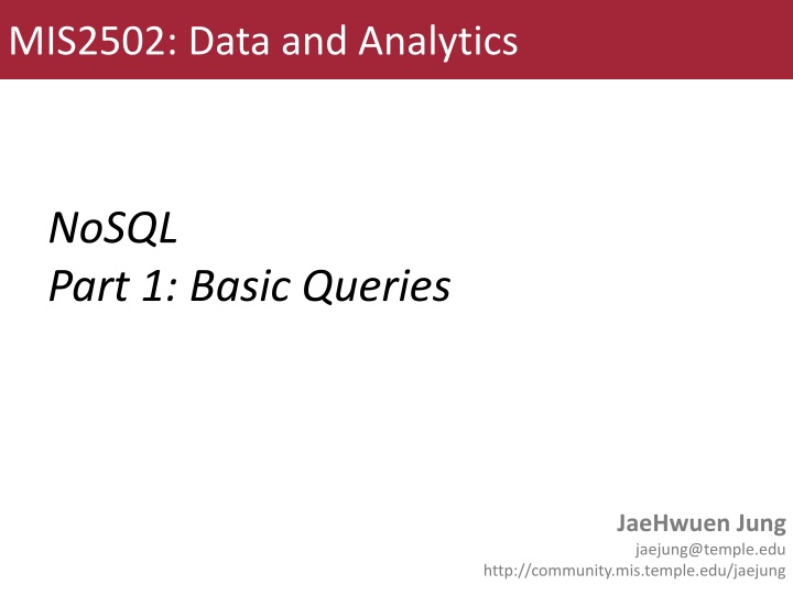 mis2502 data and analytics