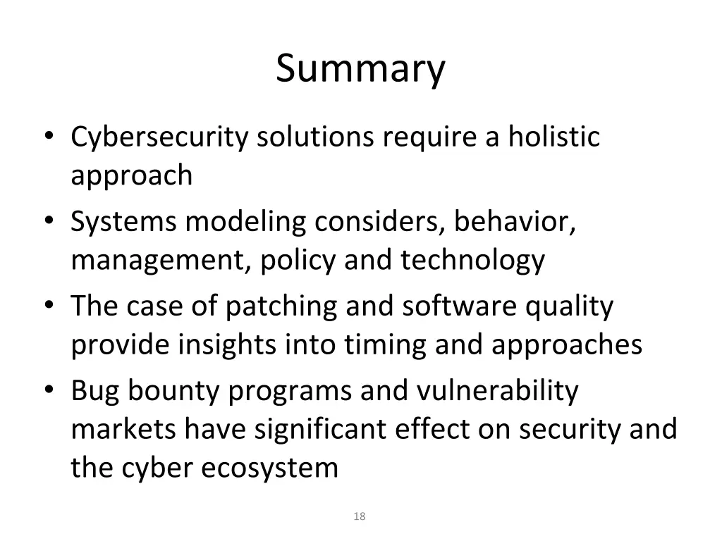summary