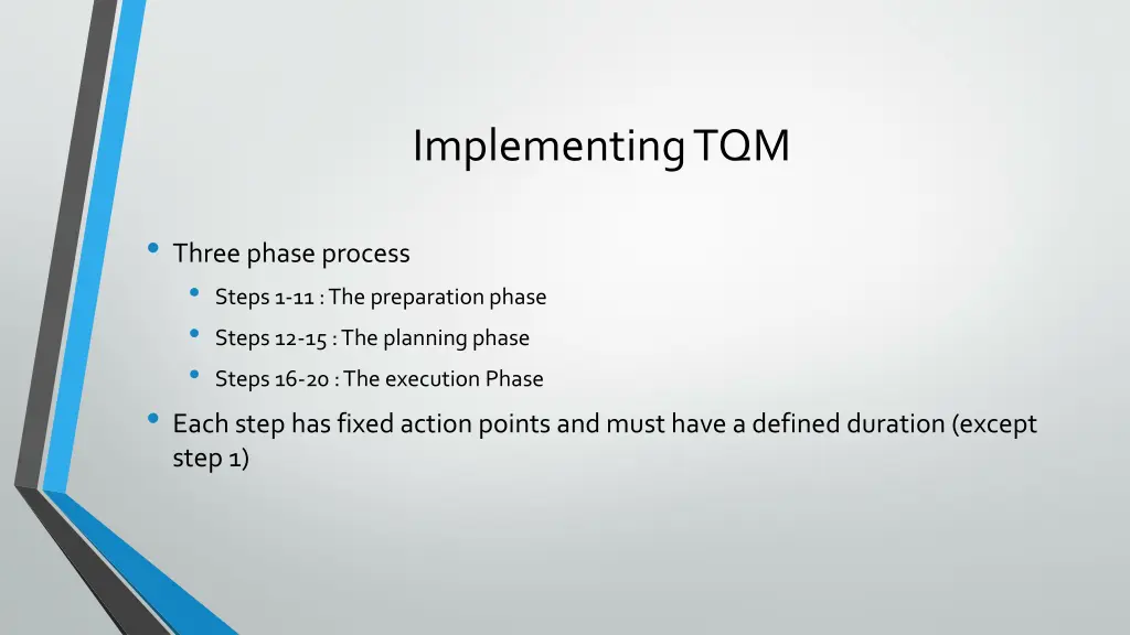 implementing tqm