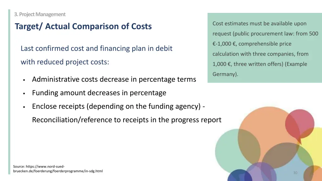 3 project management target actual comparison