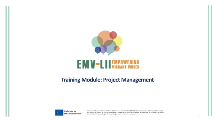 training module project management
