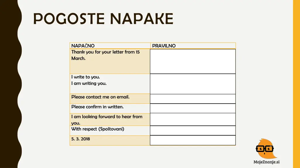 pogoste napake
