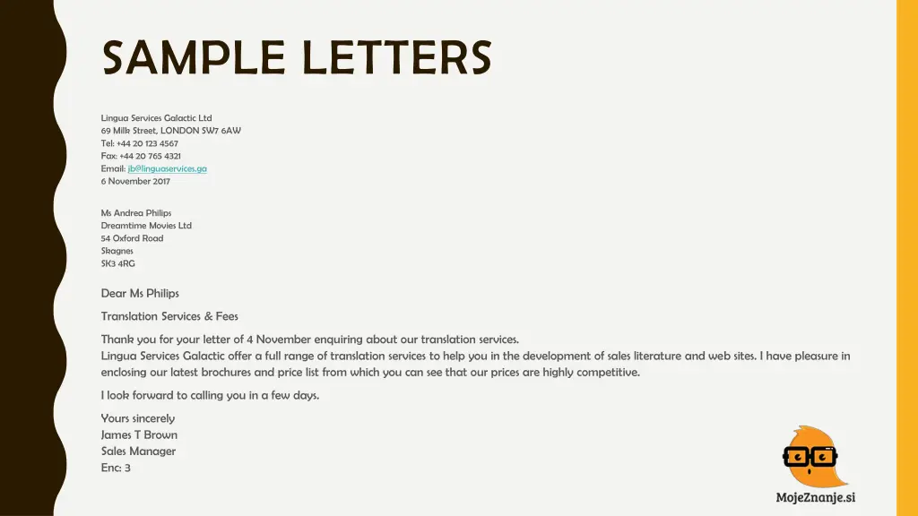 sample letters 6