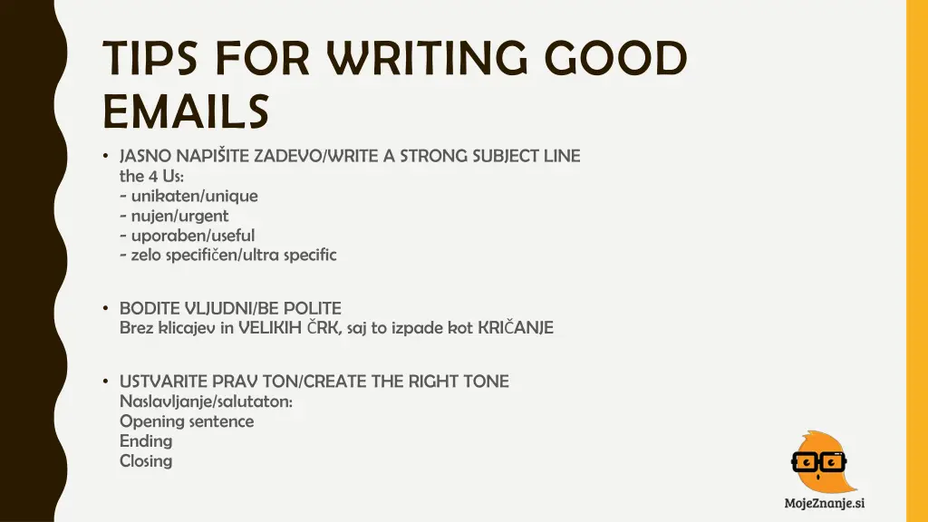 tips for writing good emails jasno napi