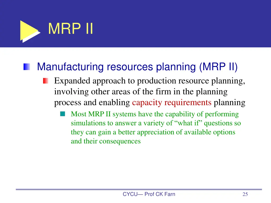 mrp ii