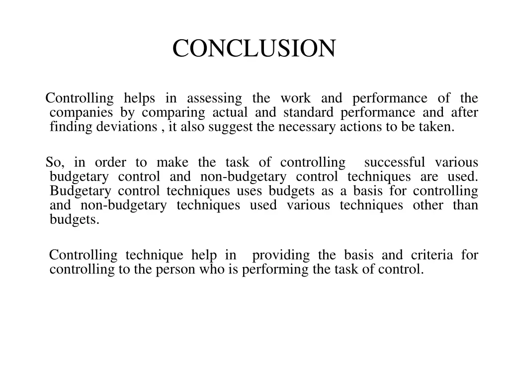 conclusion