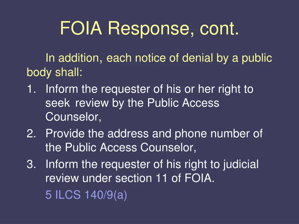 foia response cont
