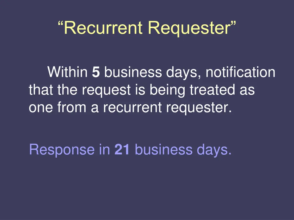 recurrent requester 1