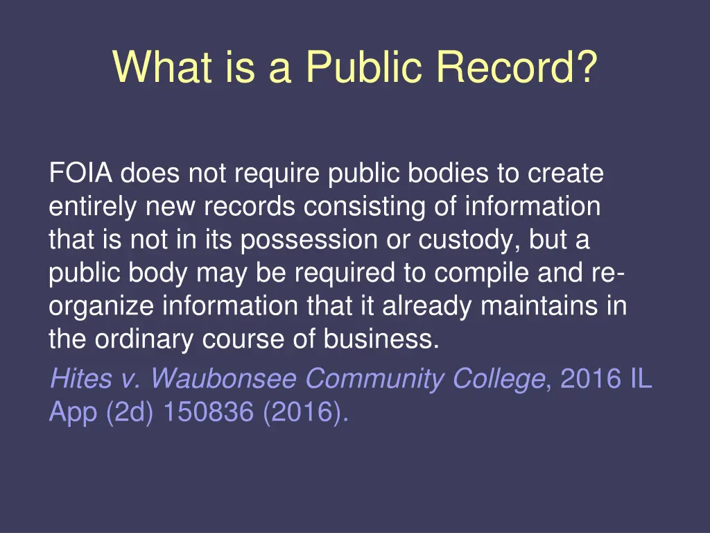 what is a public record 1