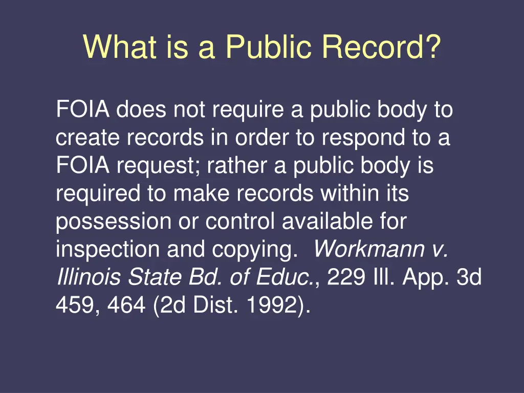 what is a public record