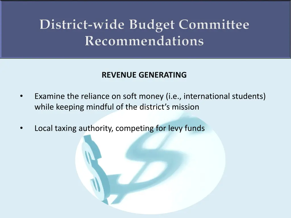 district wide budget committee recommendations 4