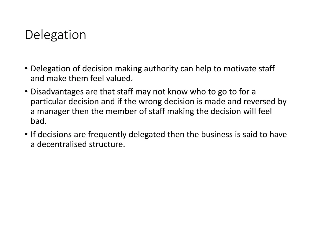 delegation