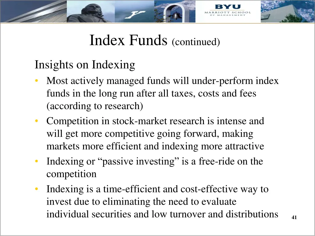 index funds continued 3