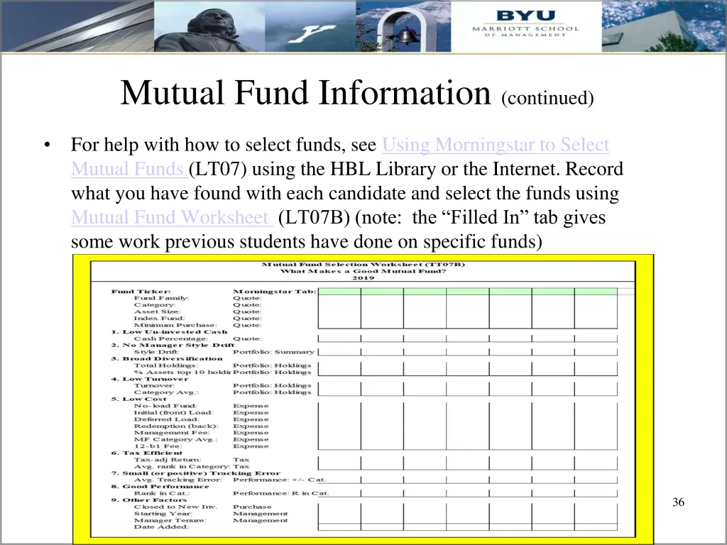 mutual fund information continued 1