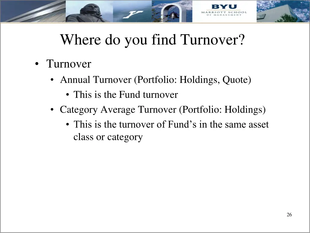 where do you find turnover