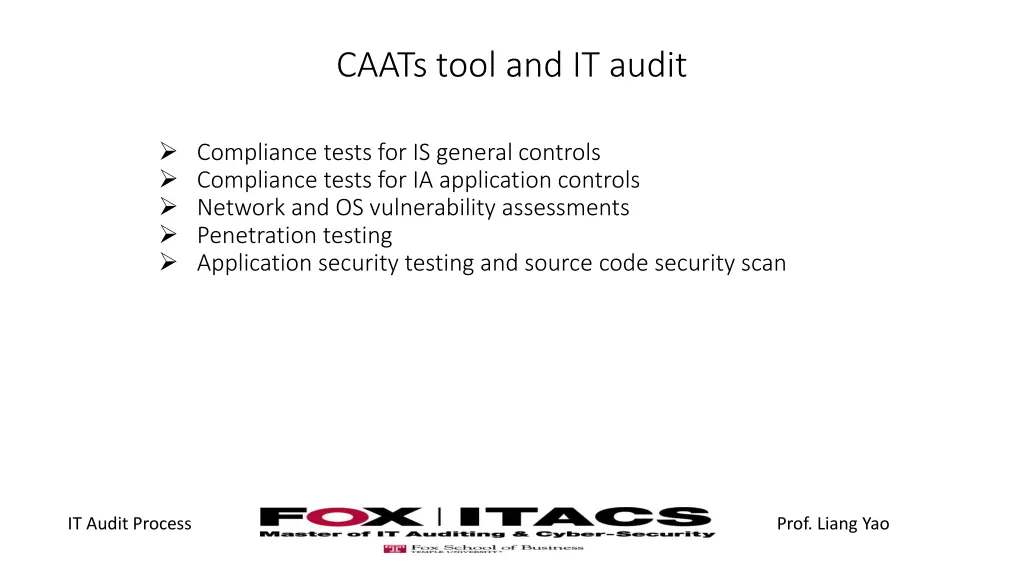 caats tool and it audit