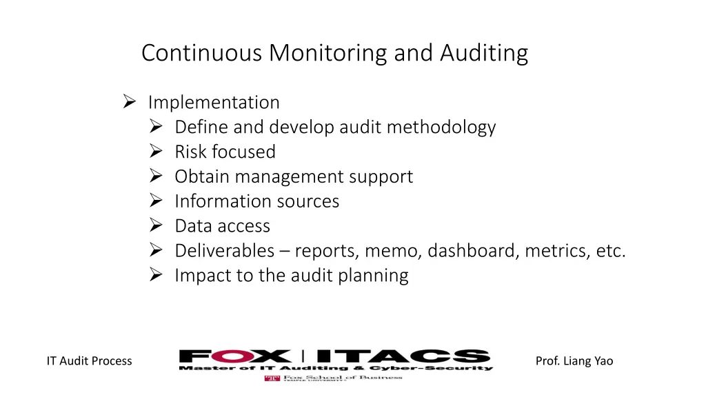 continuous monitoring and auditing 2