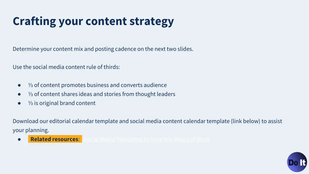 crafting your content strategy