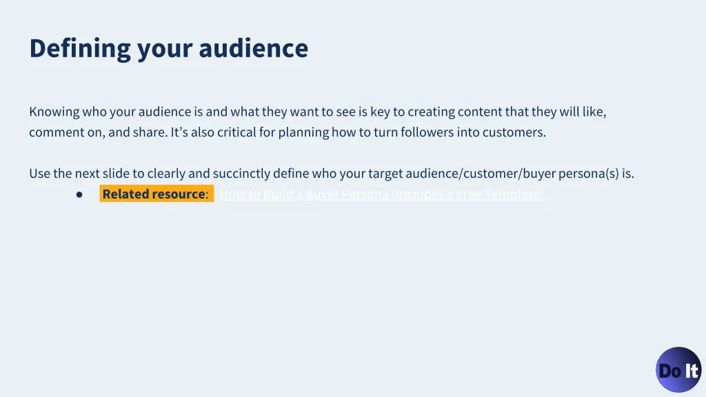 defining your audience