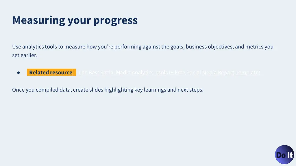 measuring your progress