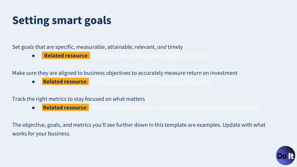 setting smart goals