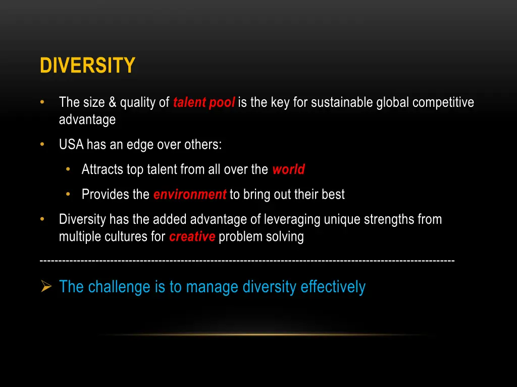 diversity