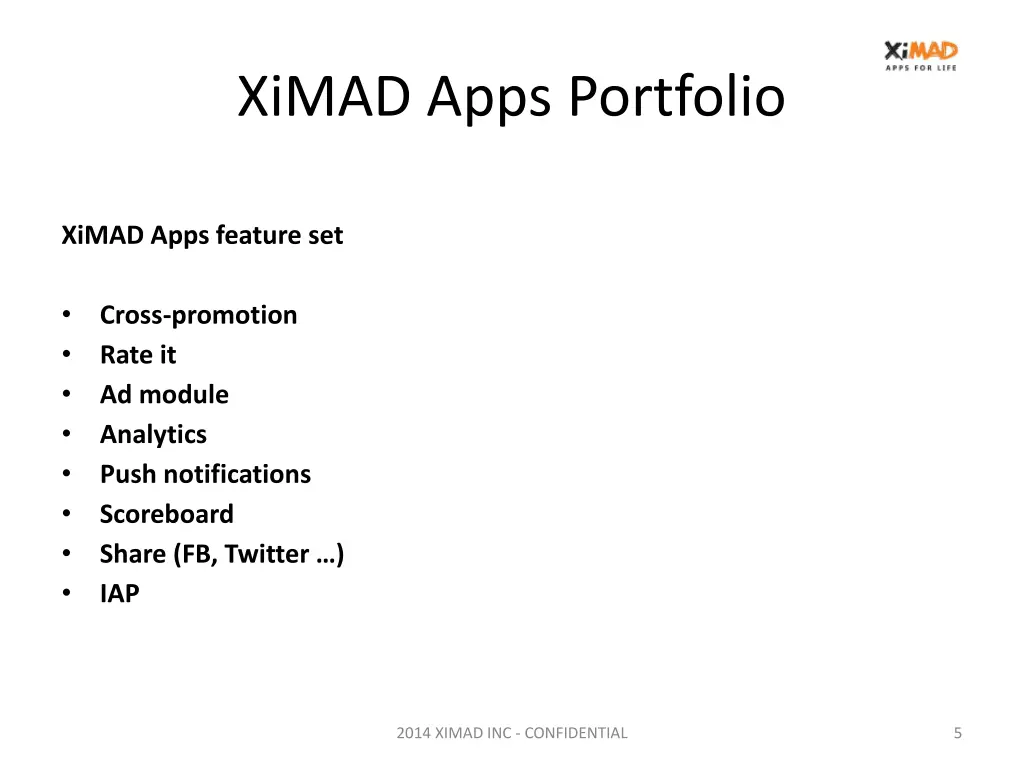 ximad apps portfolio 1