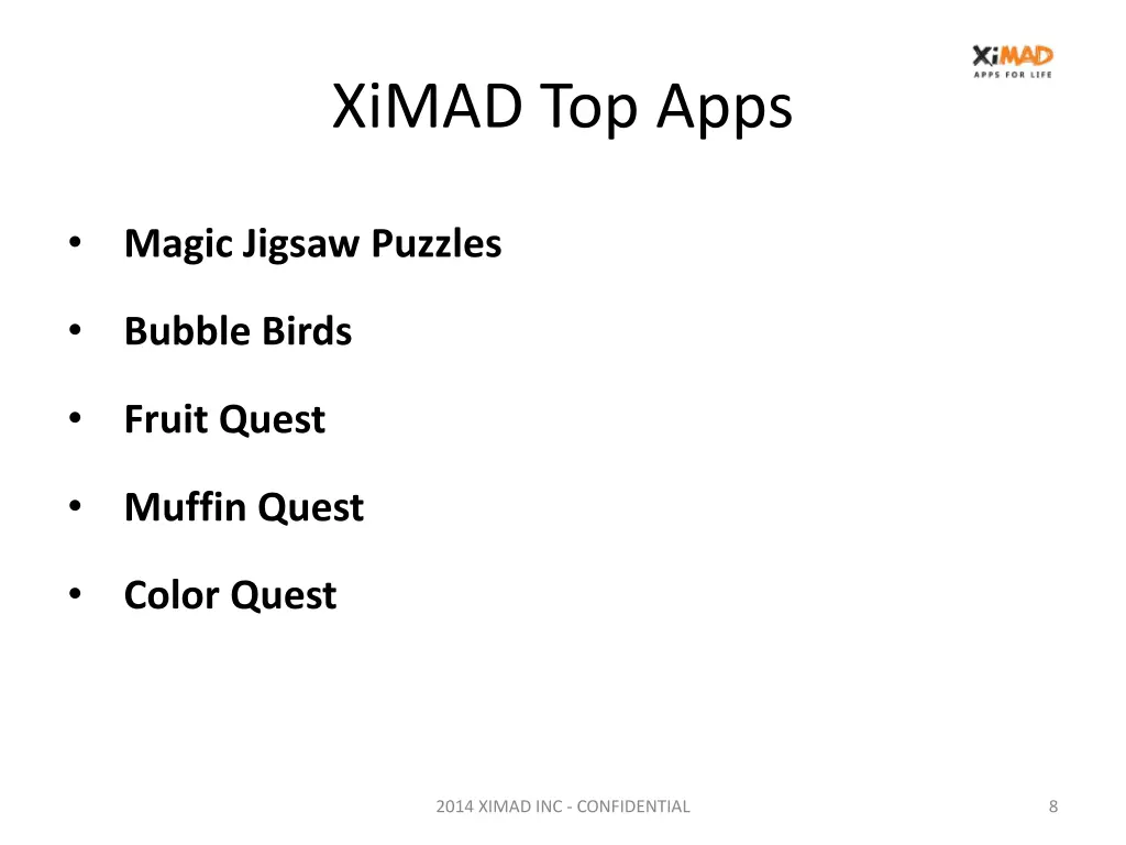 ximad top apps
