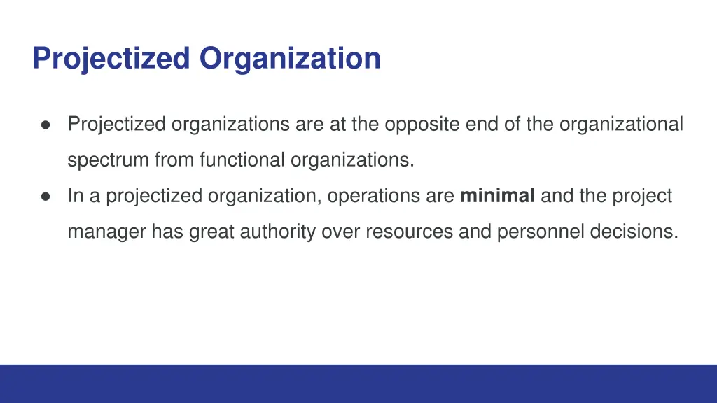 projectized organization 1