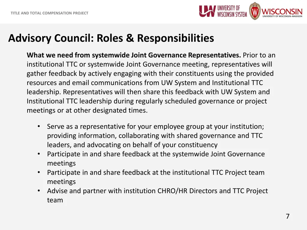 title and total compensation project 6