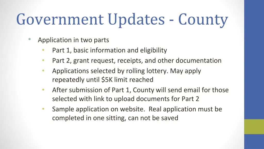 government updates county 2