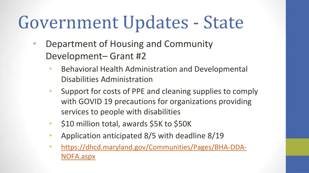 government updates state 2
