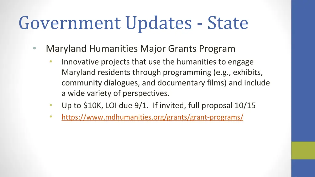 government updates state 3