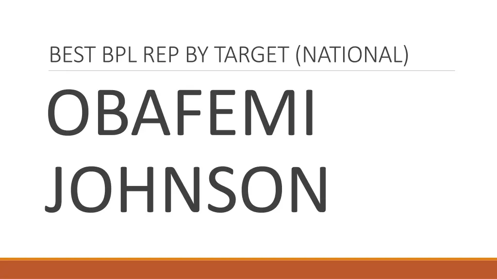 best bpl rep by target national obafemi johnson