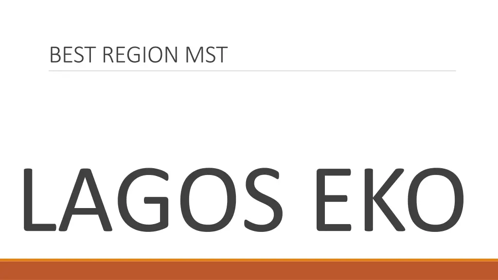 best region mst