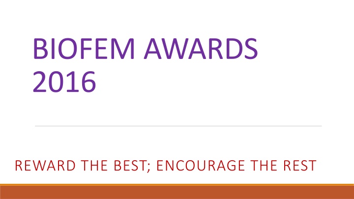 biofem awards 2016