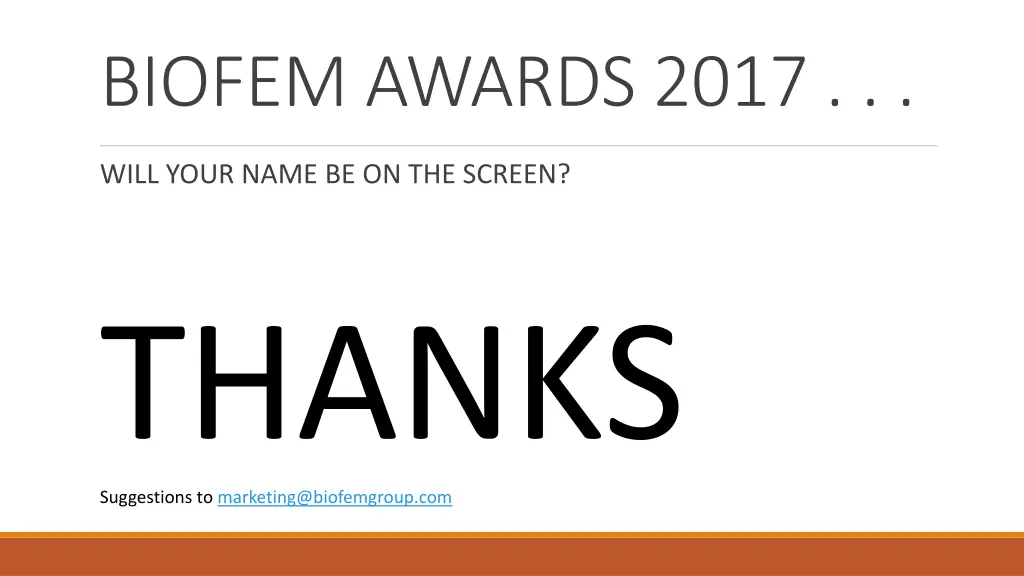 biofem awards 2017