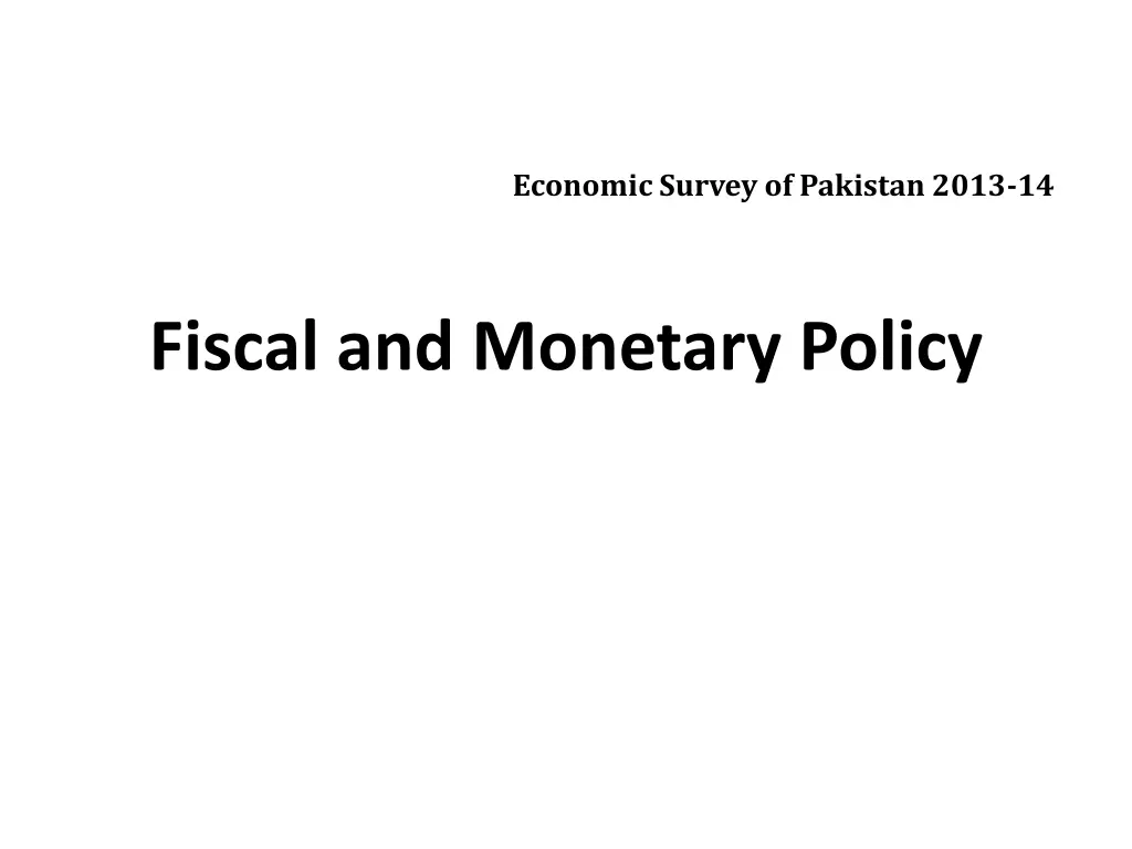 economic survey of pakistan 2013 14