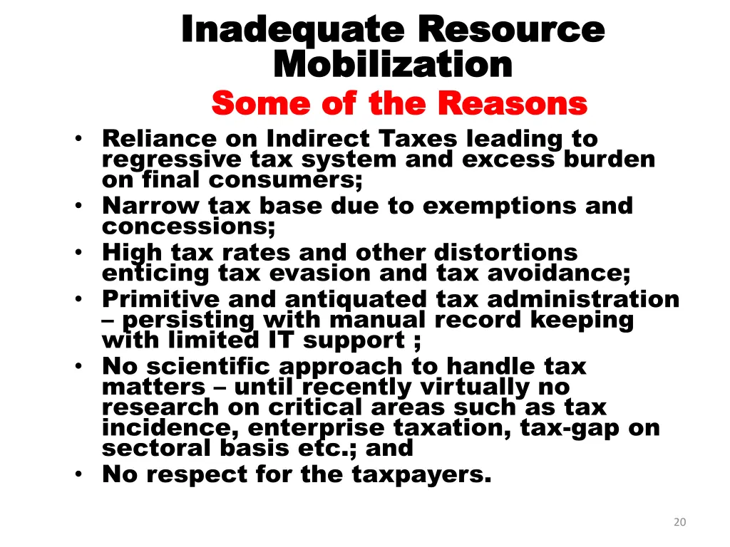 inadequate resource inadequate resource 2