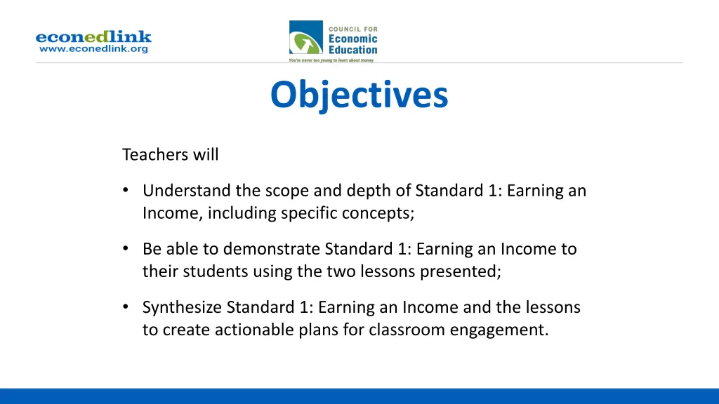 objectives