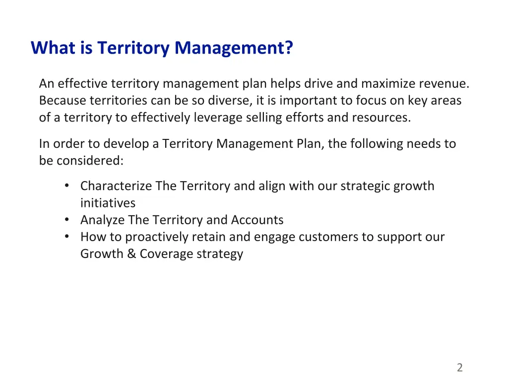 what is territory management