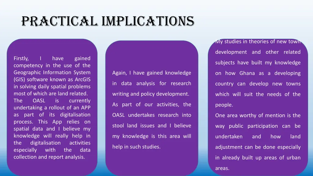 practical implications