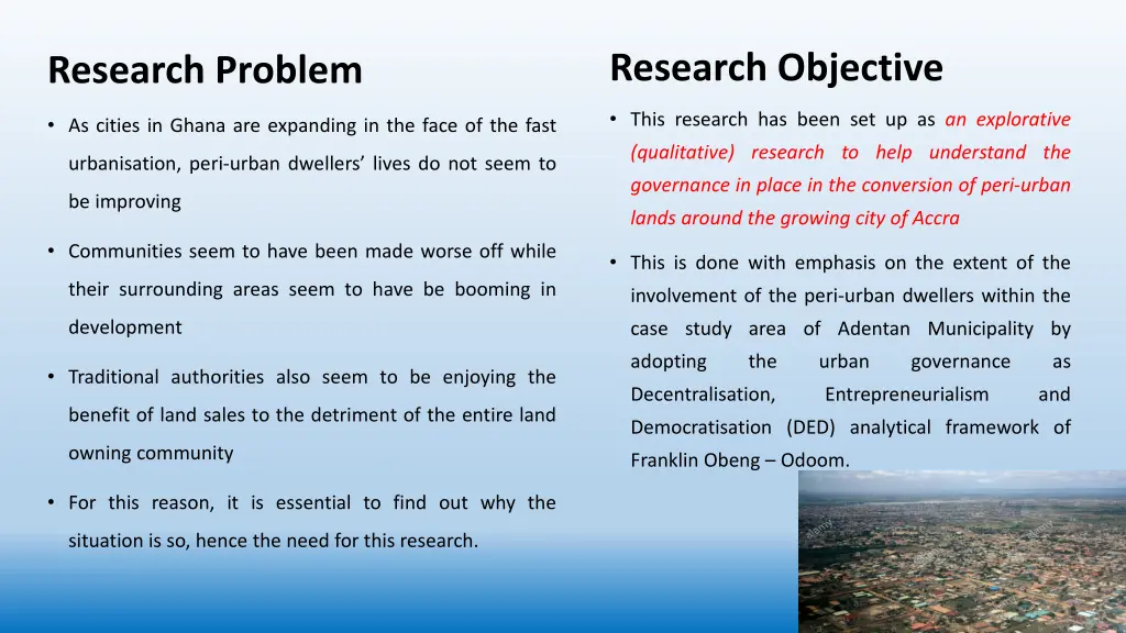 research objective