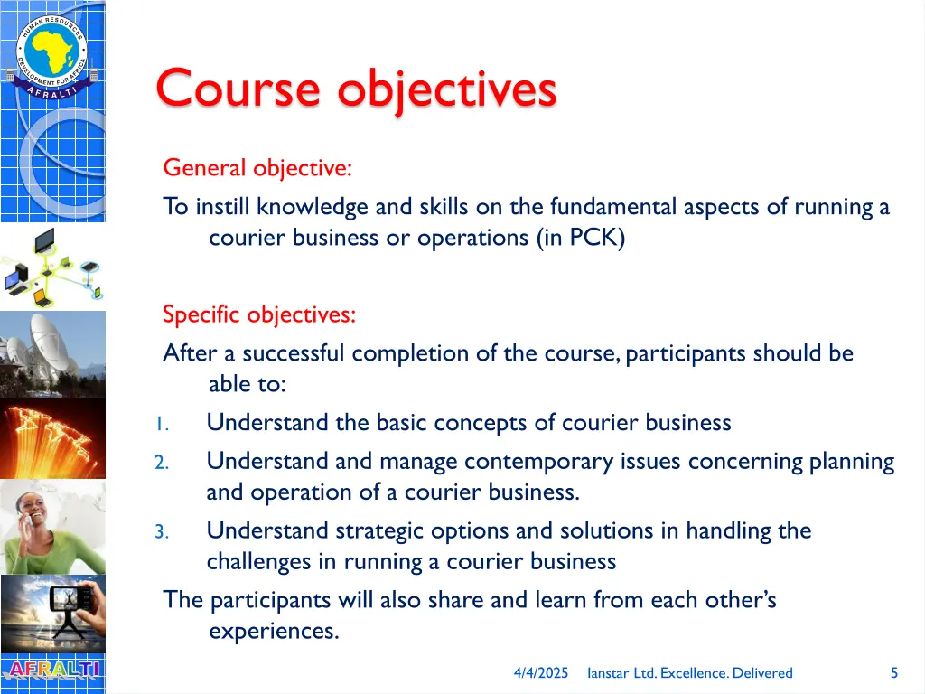 course objectives