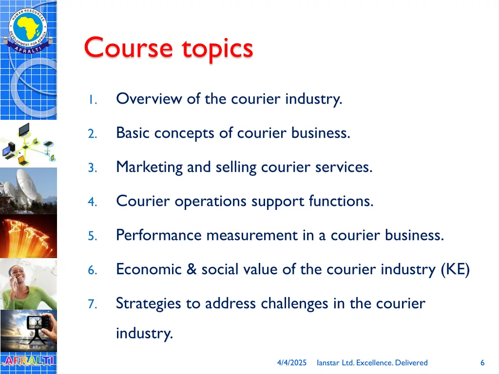 course topics